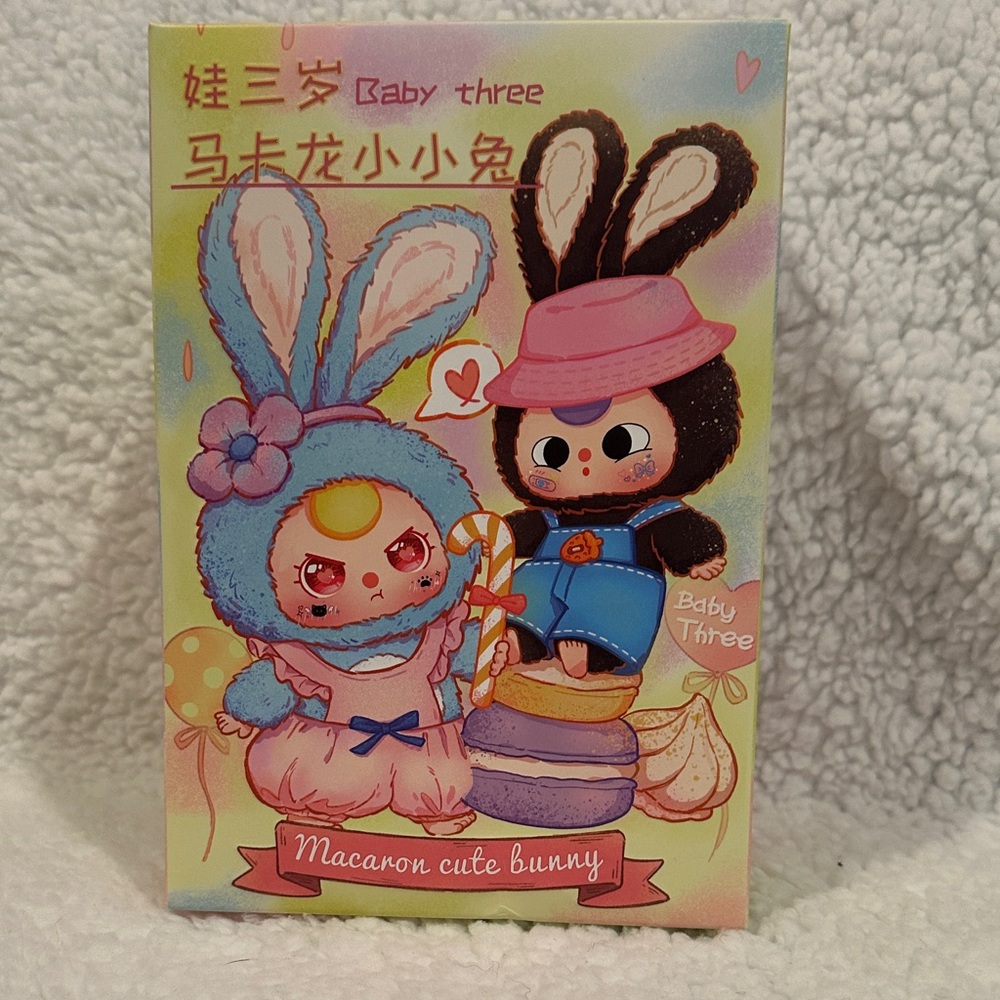 Baby Three-Macaron rabbit stuffed blind box